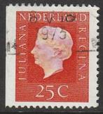 Nederland 1969 939J Juliana 25c Links ong Fosfor, Gest, Postzegels en Munten, Postzegels | Nederland, Verzenden, Na 1940, Gestempeld