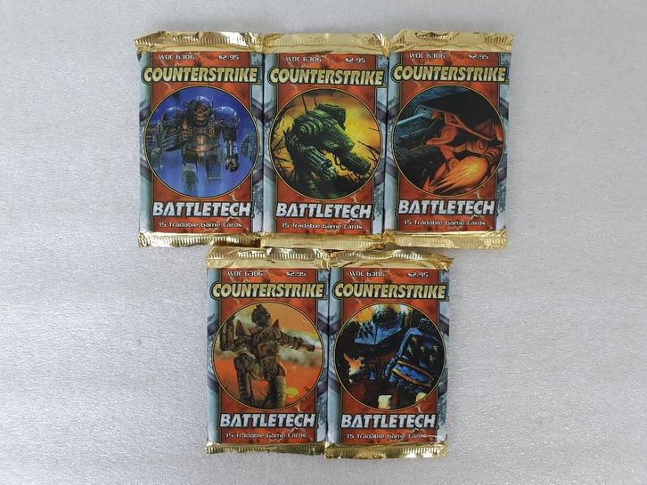 Battletech: 5 Counterstrike Booster Packs WOC 6306 (5), Hobby en Vrije tijd, Wargaming, Nieuw, Overige soorten, Ophalen of Verzenden
