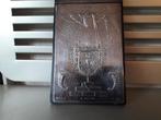 ANTIEKE VERZILVERDE ART DECO BURO BLOCNOTE HOUDER I.Z.G.ST, Ophalen of Verzenden