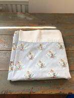 VINTAGE MOOI LAKEN GESTREEPT BEDDENGOED, Eenpersoons, Blauw, Overige typen, Ophalen of Verzenden