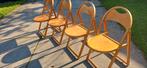 OTK 23 thonet 1930 bauhaus 4 stuks klapstoel, Huis en Inrichting, Ophalen, Gebruikt, Bruin, Eén
