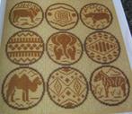 Borduurpatroon  Merklap Dieren cirkels  nr 9356, Hobby en Vrije tijd, Borduren en Borduurmachines, Verzenden, Nieuw, Handborduren
