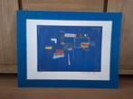 Genummerd en handgesigneerd abstract grafiek Bruno Haas, Ophalen