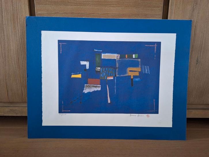 Genummerd en handgesigneerd abstract grafiek Bruno Haas, Antiek en Kunst, Kunst | Litho's en Zeefdrukken, Ophalen