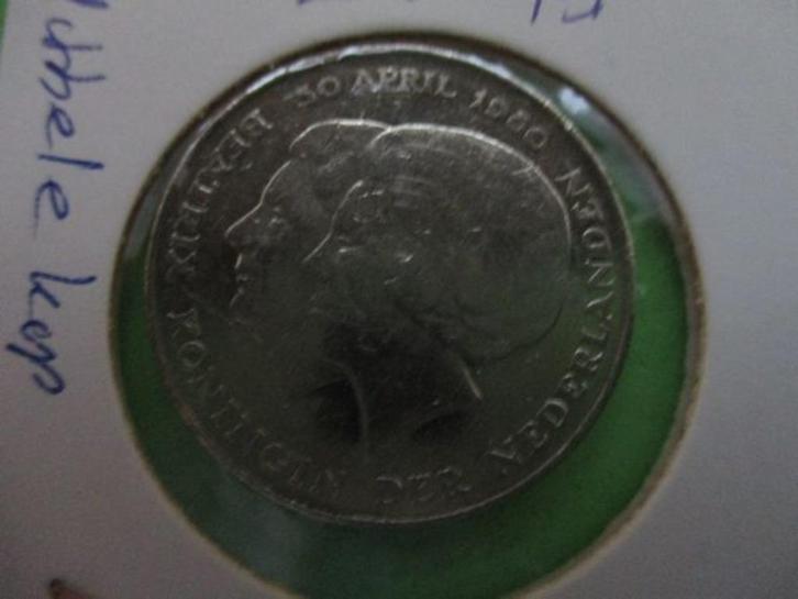 (vaw2373) Munt 1980 Nederland Rijksdaalder dubbelkop, Postzegels en Munten, Munten | Nederland, Losse munt, 2½ gulden, Koningin Beatrix
