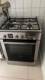 Te koop RVS Gasfornuis met hetelucht oven -60 cm breed, 60 cm of meer, 4 kookzones, Vrijstaand, 85 tot 90 cm