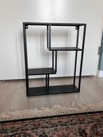 Zwart metalen wandrek, Huis en Inrichting, Woonaccessoires | Wandplanken en Boekenplanken, Ophalen of Verzenden, Zo goed als nieuw