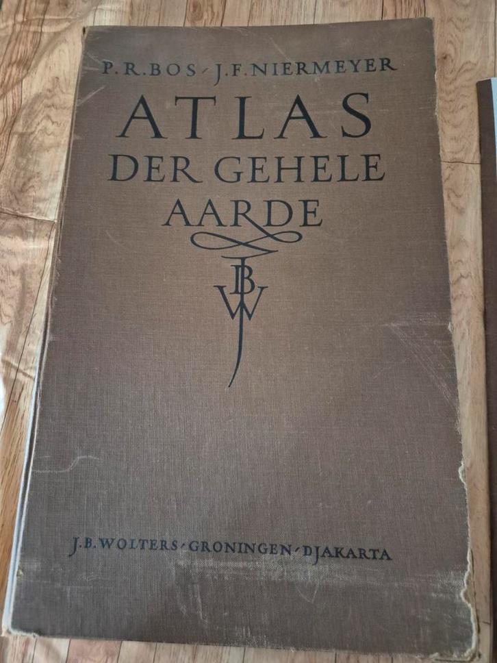 Oude Atlas der Gehele Aarde - P.R. Bos, Boeken, Atlassen en Landkaarten, Ophalen of Verzenden