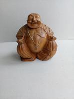 Boeddha beeldje.Houtsnijwerk.Vintage., Ophalen of Verzenden