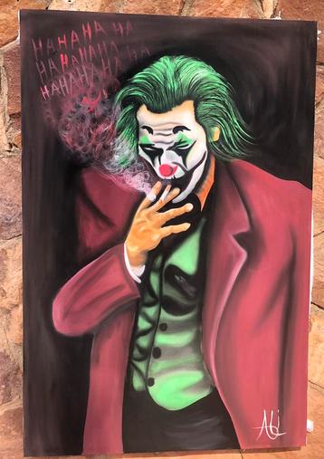 The Joker - acryl verf op doek beschikbaar voor biedingen