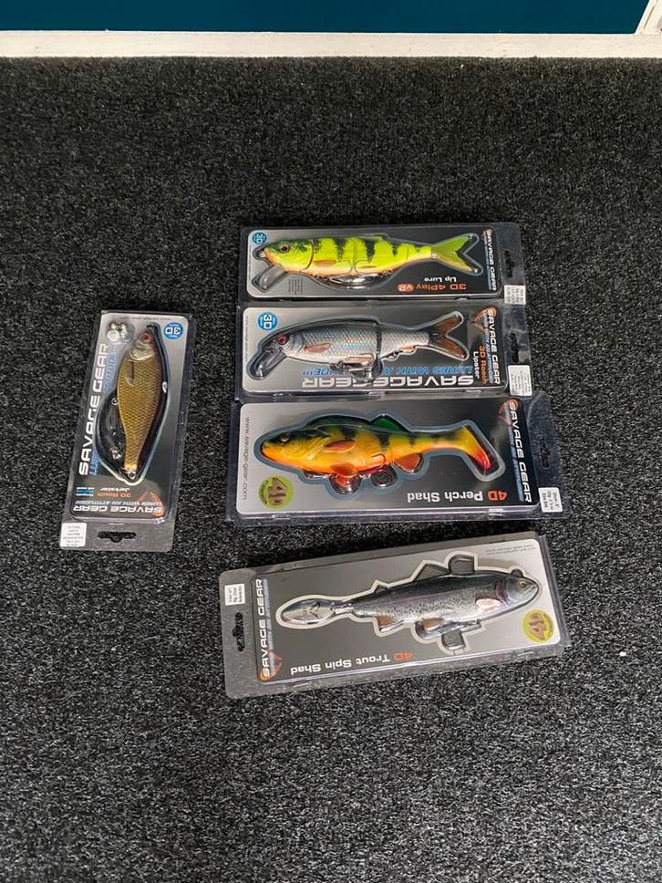 Compleet Savage Gear snoekvis pakket (5 stuks), Watersport en Boten, Hengelsport | Roofvissen, Nieuw, Complete set, Ophalen of Verzenden