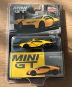 Mini GT #428 Bugatti Chiron Pur Sport Yellow, Ophalen of Verzenden, Zo goed als nieuw, Auto