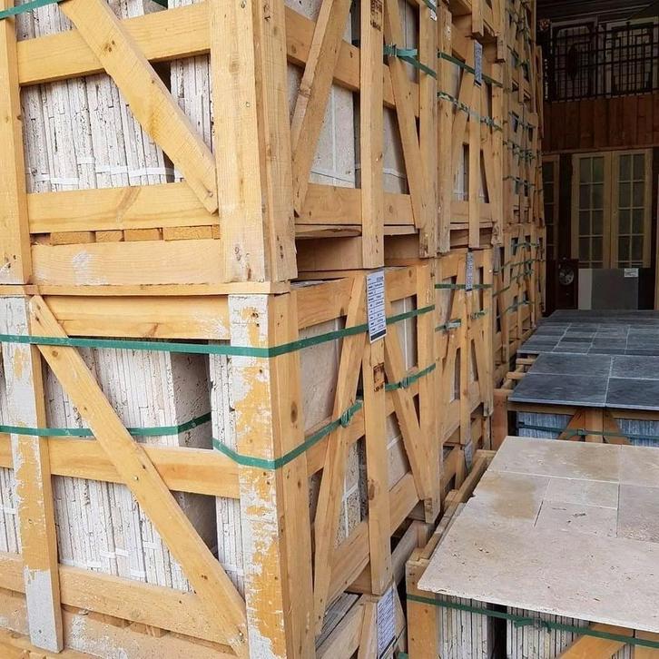 Travertin tegels VLOER romaans verband €29.95pm2 AANBIEDING!, Huis en Inrichting, Stoffering | Vloerbedekking, Nieuw, Overige typen