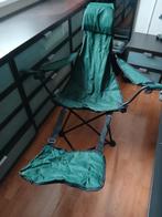 Campingstoel/vissersstoel met voetensteun inklapbaar en hoes, Ophalen, Nieuw, Campingstoel