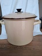 Grote emaille kookpan, Kookpan of Snelkookpan, Overige materialen, Inductieplaat, Ophalen of Verzenden