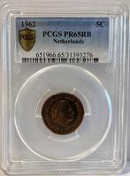 5 Cent 1962 Juliana PROOF / PCGS PR65RB / RRR., Ophalen of Verzenden, Koningin Juliana, 5 cent, Losse munt