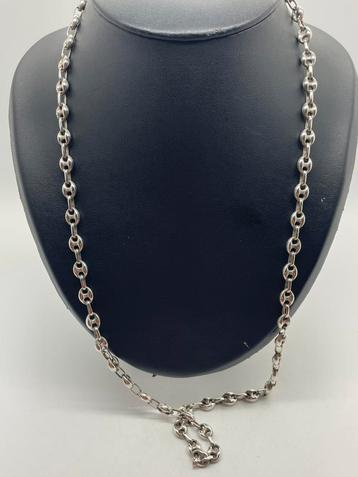 Z1000 Prachtige zilveren ketting koffieboon schakel beschikbaar voor biedingen