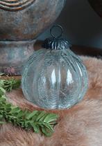 Heksenbal glasbal craquele Kerstbal glas Christmas bal glass, Diversen, Kerst, Ophalen of Verzenden, Zo goed als nieuw