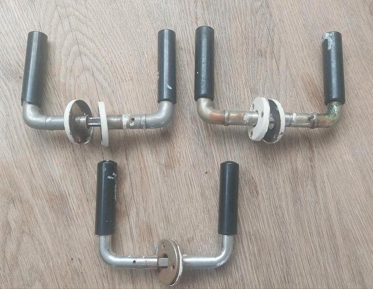 Antieke deurklinken,bakelieten handvat, deurgrepen jaren 30, Doe-het-zelf en Verbouw, Hang- en Sluitwerk, Gebruikt, Klink of Kruk