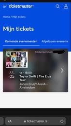 1x Taylor Swift Kaartjes - Eras Tour Tickets - 5 Juli, Tickets en Kaartjes, Concerten | Pop