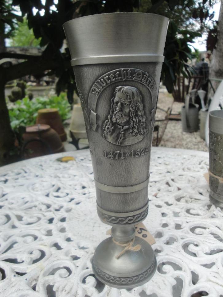 antieke tinnen bekers, Antiek en Kunst, Curiosa en Brocante, Ophalen of Verzenden