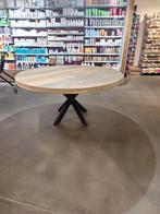 Steigerhouten ronde of ovale tafel Op Maat, Ophalen of Verzenden, Zo goed als nieuw, Vijf personen of meer, Metaal