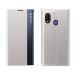 Smart Clear View Stand Cover Set voor Galaxy A40 _ Zilver, Verzenden, Nieuw, Overige modellen, Hoesje of Tasje