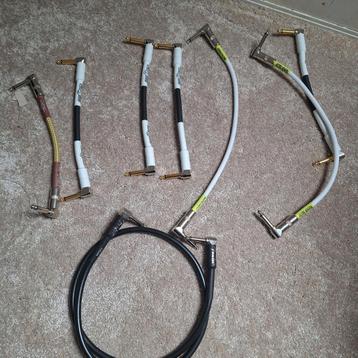 8 Gitaar Patch Kabels - Fender, Pig Hog, Ernie Ball beschikbaar voor biedingen