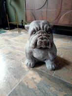 Grote Stenen Bulldog - Tuinbeeld, Tuin en Terras, Tuinbeelden, Ophalen, Gebruikt, Steen, Dierenbeeld