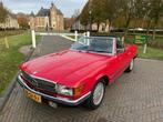 Mercedes-Benz SL-Klasse 380SL/V8/218PK/EUROPESE UITVOERING/C, Auto's, Oldtimers, Cabriolet, Bedrijf, Stoelverwarming, Rood