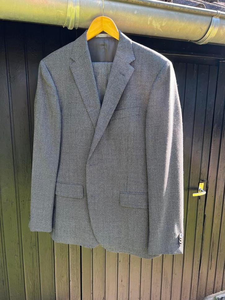 Nino Danieli Kostuum Maat 52 Grijs - Super 150's, Kleding | Heren, Kostuums en Colberts, Zo goed als nieuw, Maat 52/54 (L), Grijs