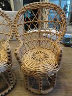 vintage Barbie Fleur rieten Pauwstoel, Verzamelen, Poppen, Ophalen of Verzenden, Gebruikt, Accessoires