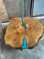 Epoxy boomstamtafel salontafel, Ophalen, Rond, 50 tot 100 cm, Zo goed als nieuw