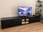 Zwart TV meubel, Ophalen, 25 tot 50 cm, Minder dan 100 cm
