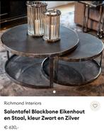 Eettafel+4 stoelen+Richmond salontafel, Huis en Inrichting, 100 tot 150 cm, Minder dan 50 cm, Rechthoekig, 50 tot 100 cm