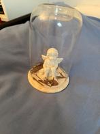Waxinelichthouder engeltje! Wit. Glas., Ophalen of Verzenden, Zo goed als nieuw