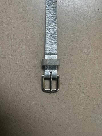 Bellerose Zilverkleurige Leren Riem – 70 cm, Made in England beschikbaar voor biedingen