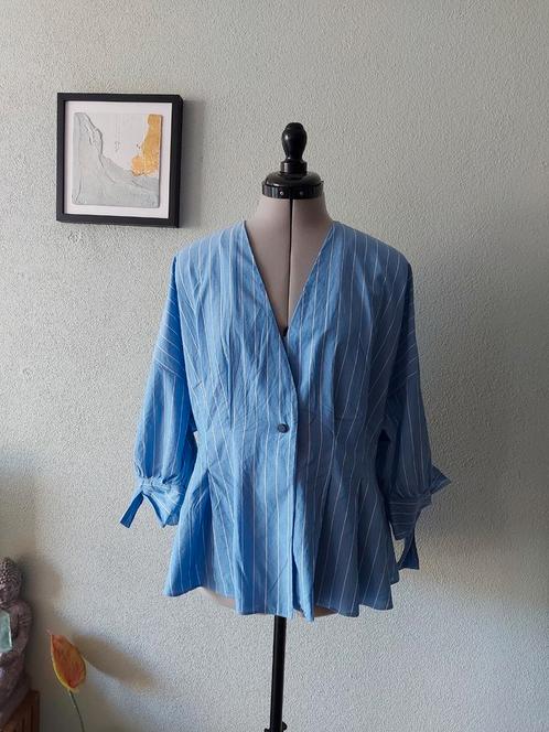 By Malene Birger blauwe blouse 40, Kleding | Dames, Blouses en Tunieken, Zo goed als nieuw, Maat 38/40 (M), Blauw, Ophalen of Verzenden