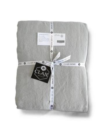 100% linnen dekbedovertrek 260x240 met slopen Light Grey beschikbaar voor biedingen