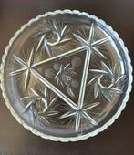 Schaal van geperst glas. 30cm doorsnee, Ophalen of Verzenden