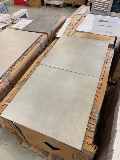 RESTPARTIJ! Vloertegel Tokio Greige 60x60 slechts €24,95 m², Tuin en Terras, Tegels en Klinkers, Nieuw, Overige typen, Keramiek