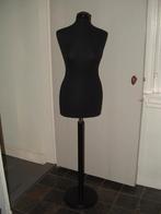 Zwarte paspop etalagepop mannequin torso, Ophalen, Zo goed als nieuw, Paspop