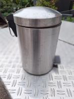 pedaalemmer  afvalbak, Ophalen, Met pedaal, Zo goed als nieuw, Minder dan 10 liter