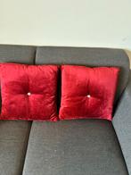 Rode kussens met diamantje, Ophalen of Verzenden, Zo goed als nieuw, Rood, Vierkant