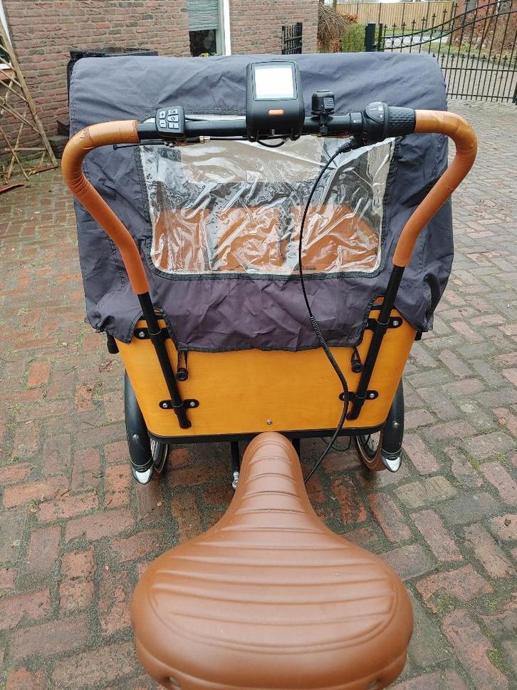 Bakfiets, Fietsen en Brommers, Fietsen | Bakfietsen, Gebruikt, Overige merken, 4 kinderen of meer, Elektrisch, Huif, Ophalen