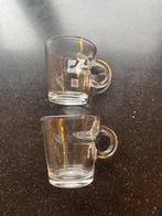 Nespresso esprosso kopjes 2 x, Huis en Inrichting, Keuken | Servies, Nieuw, Ophalen of Verzenden, Glas, Overige stijlen