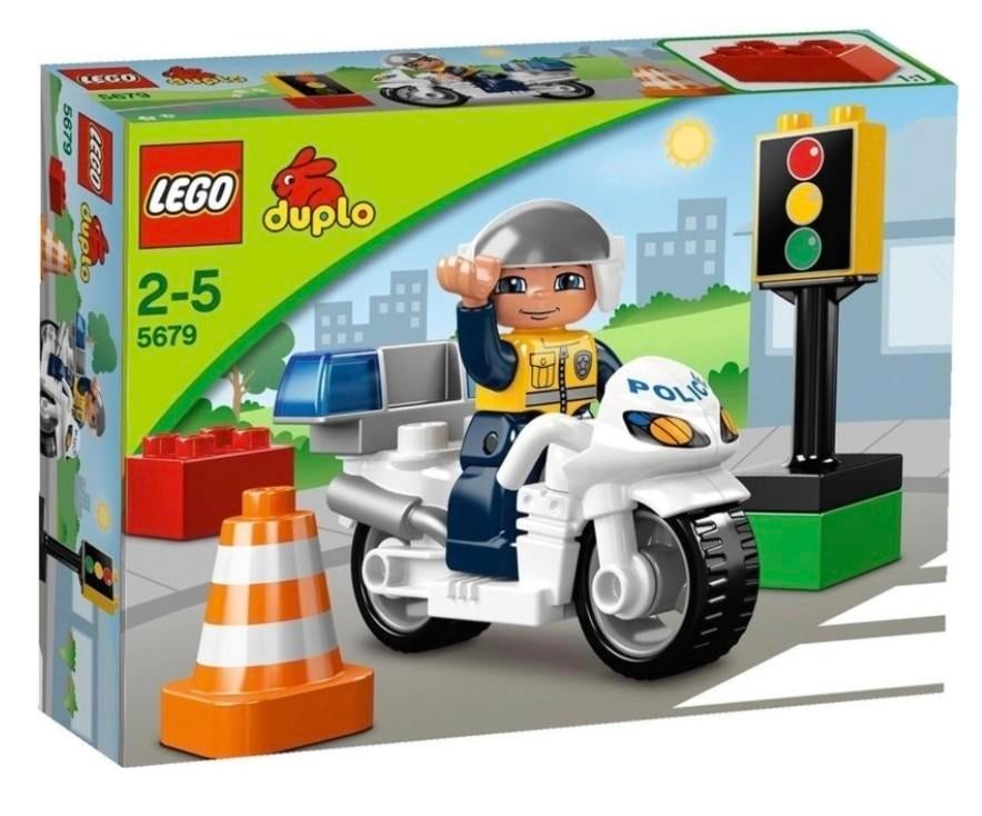 Duplo 5679 - Politiemotor - 2 sets, Ophalen of Verzenden, Zo goed als nieuw, Duplo