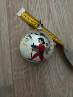 Antieke kerstbal skiër, Ophalen of Verzenden, Zo goed als nieuw