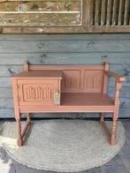 Bankje in prachtige kleur Chestnut Mare, Ophalen, Eenpersoons, Minder dan 75 cm, Zo goed als nieuw