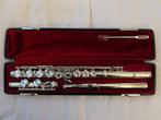 Yamaha YFL411 dwarsfluit, Ophalen of Verzenden, Gebruikt, Dwarsfluit, Met koffer of tas